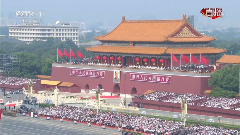 亮相天安門！國慶大典上，918博天堂與湖南彩車同行！ 