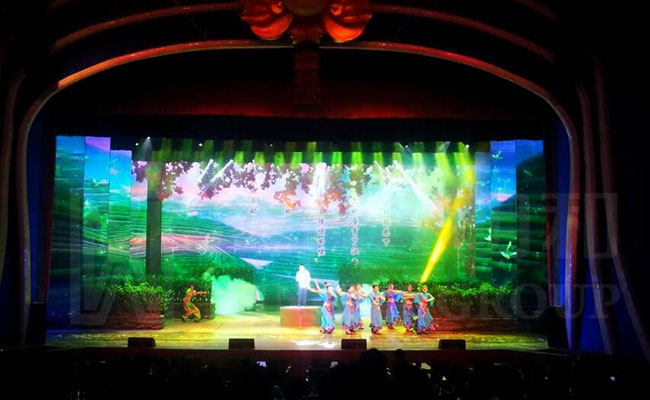 《南昌?琴島之夜》舞臺(tái)背景LED屏工程